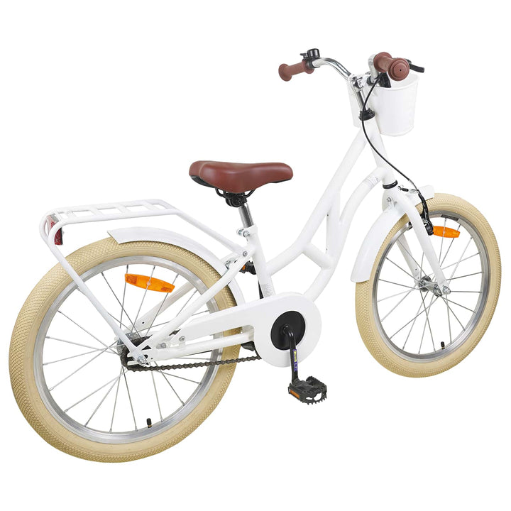 Børnecykel 24 tommer til 8-12 år Hvid