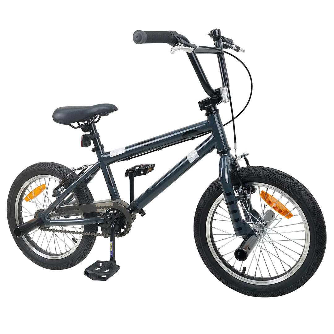 BMX Cykel 16 tommer til 5-8 år gamle Mørkegrå