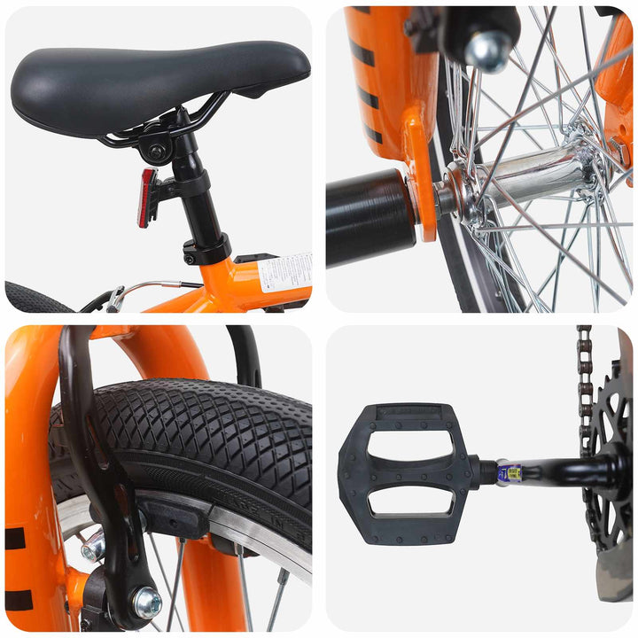 BMX Cykel 16 tommer til 5-8 år gamle Orange