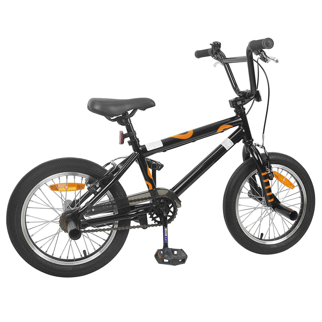 BMX Cykel 16 tommer til 5-8 år gamle Sort