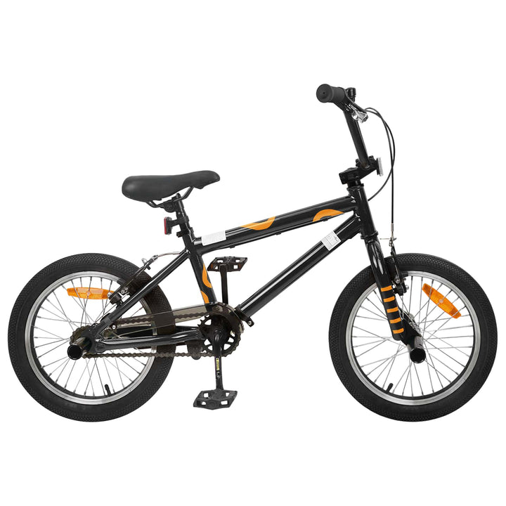 BMX Cykel 16 tommer til 5-8 år gamle Sort
