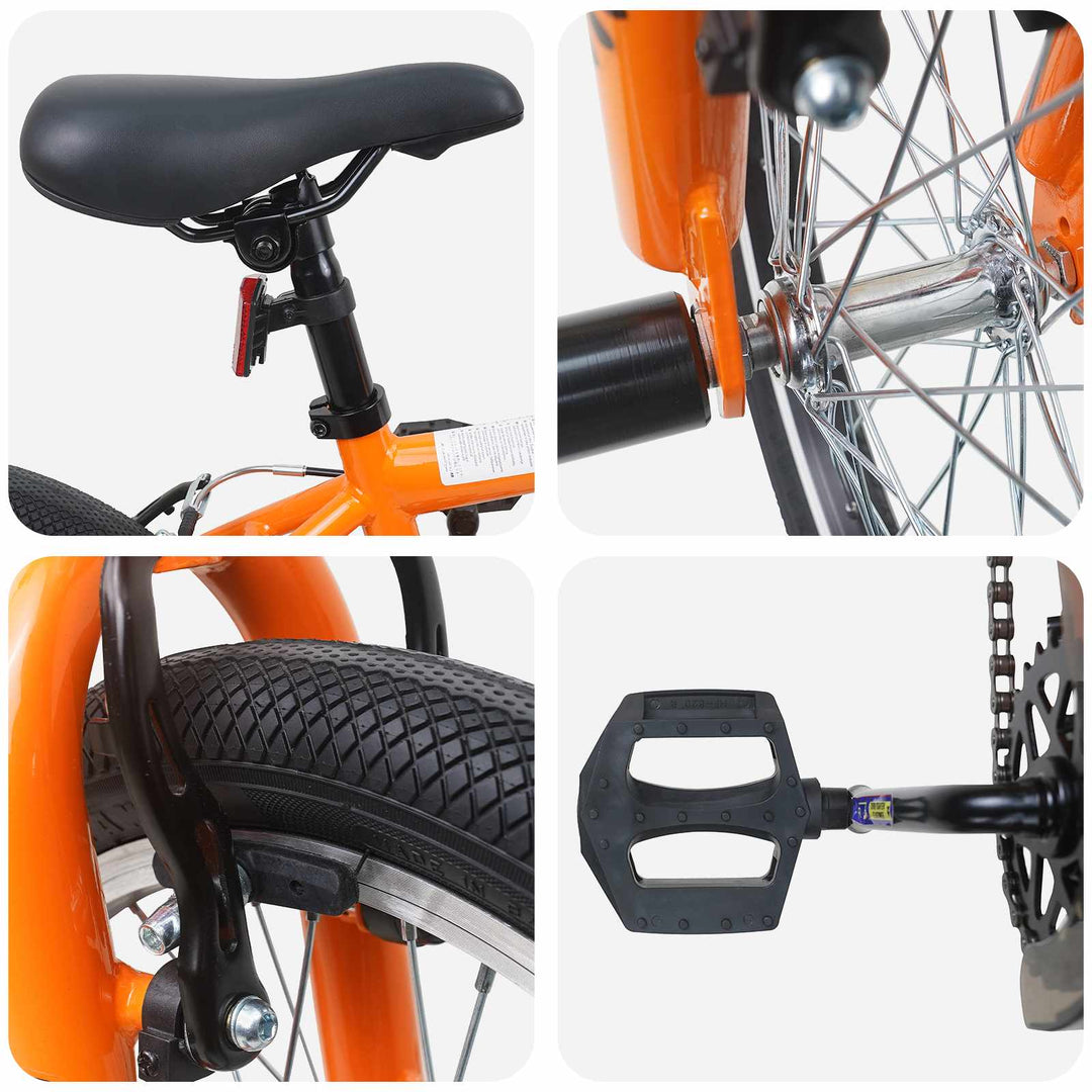BMX Cykel 20 tommer for over 9 år gammel Orange