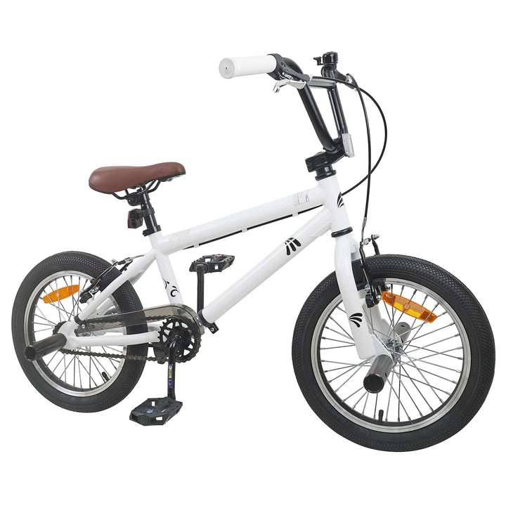 BMX Cykel 18 tommer til 7-10 år gamle Hvid
