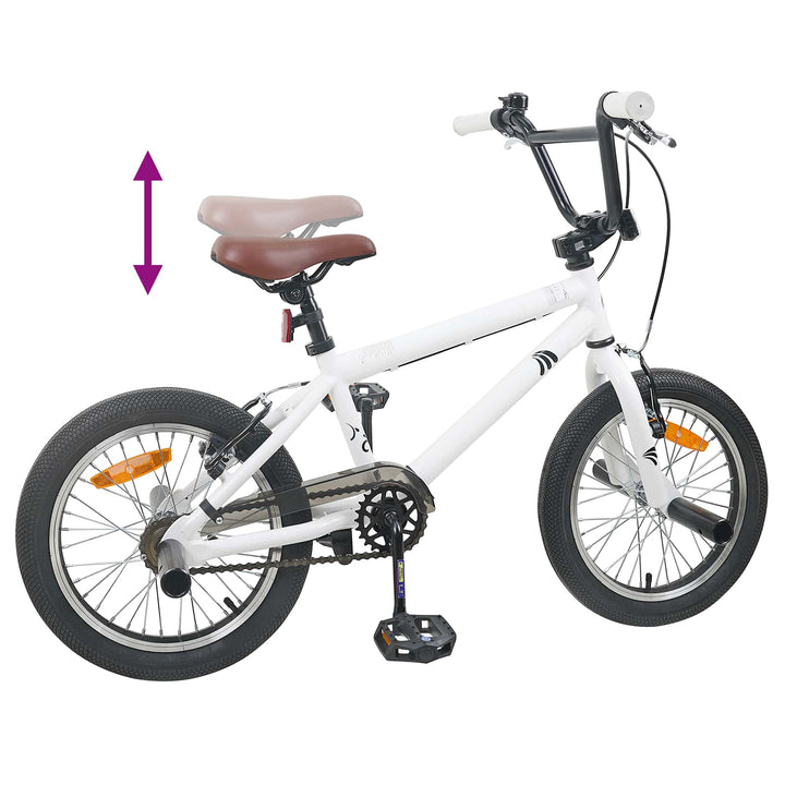 BMX Cykel 18 tommer til 7-10 år gamle Hvid