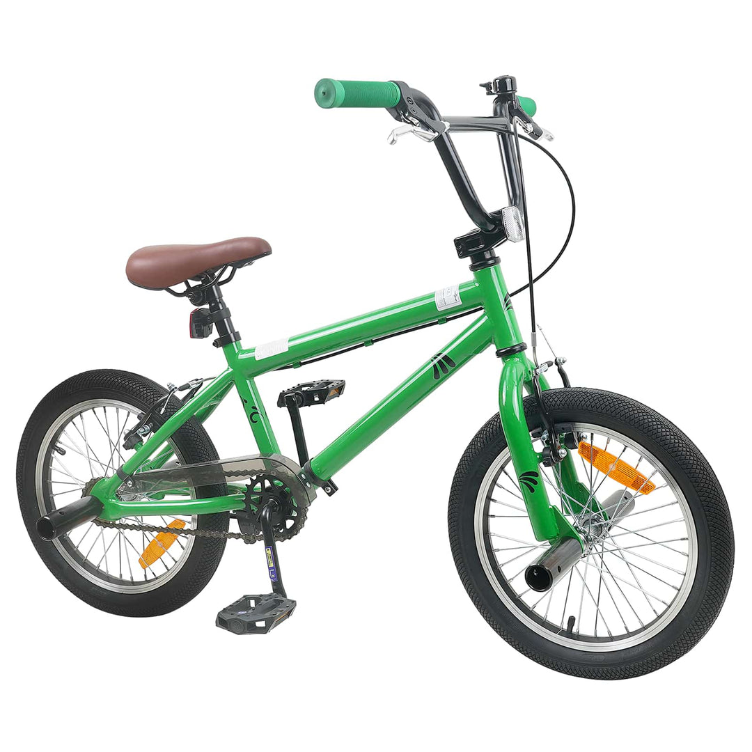 BMX Cykel 18 tommer til 7-10 år gamle Grøn