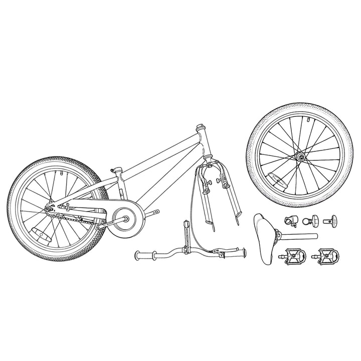 BMX Cykel 18 tommer til 7-10 år gamle Grøn