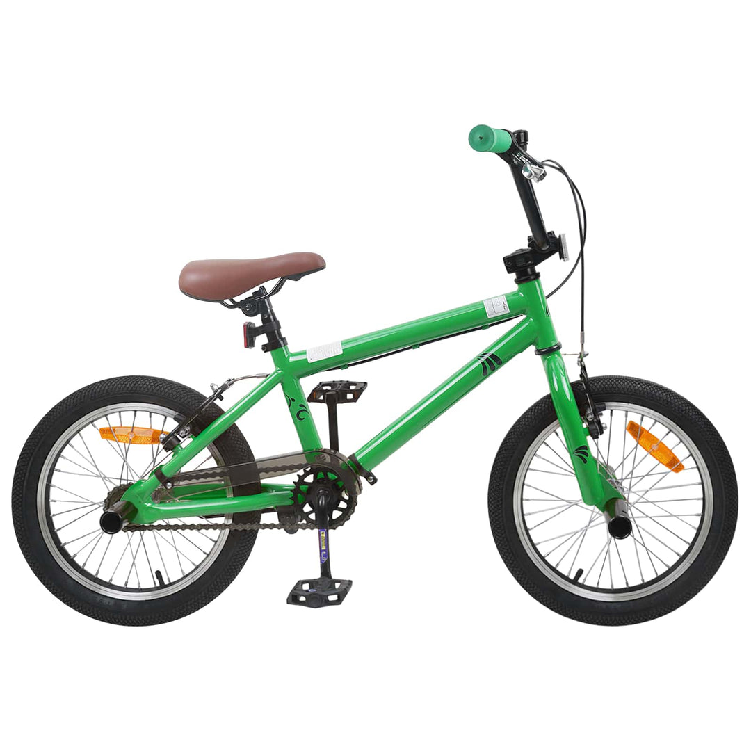 BMX Cykel 18 tommer til 7-10 år gamle Grøn