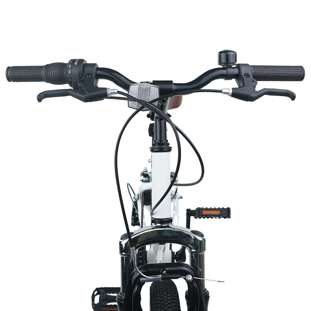 Mountainbike 20 tommer 6-hastighed til 5-8 år gamle Hvid