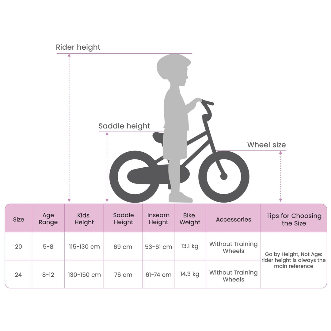 Mountainbike 24 tommer 6-hastighed til 8-12 år Sort