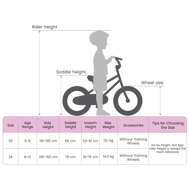 Mountainbike 24 tommer 6-hastighed til 8-12 år Sort