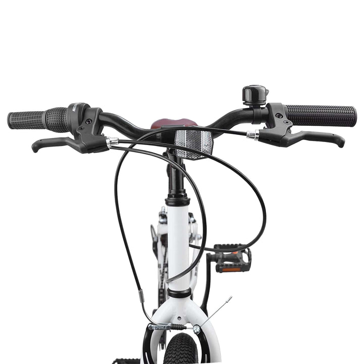 Mountainbike 24 tommer 6-hastighed til 8-12 år Hvid