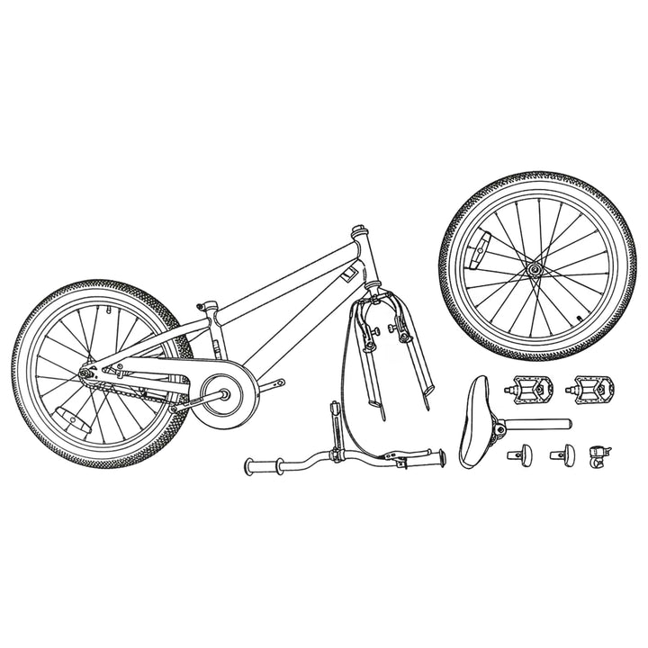 Mountainbike 20 tommer 6-Speed til 5-8 år gamle Grøn