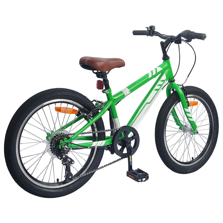 Mountainbike 24 tommer 6-Speed til 8-12 år Grøn