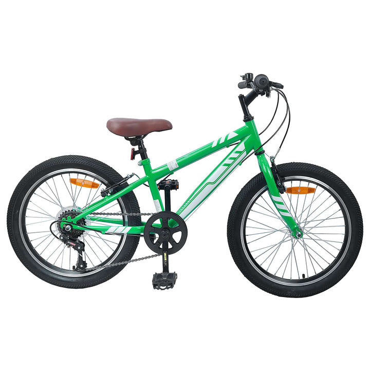 Mountainbike 24 tommer 6-Speed til 8-12 år Grøn