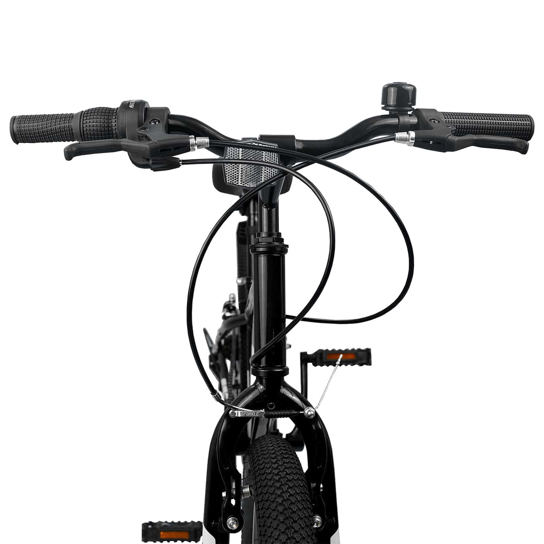 Mountainbike 20 tommer 6-hastighed til 5-8 år gamle Sort