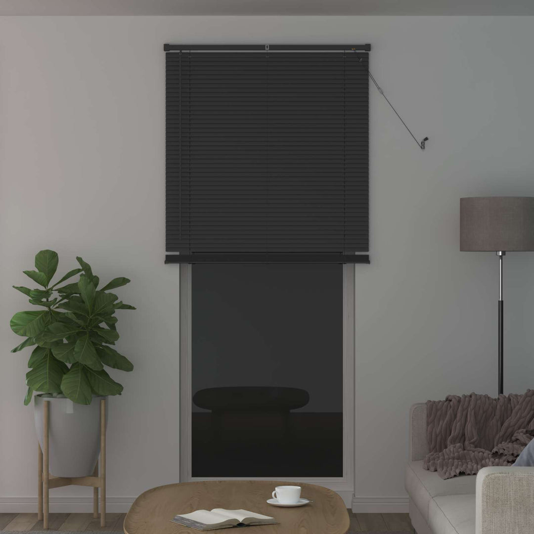 Persienner Sølvgrå 213 x 100 cm 25 mm PVC