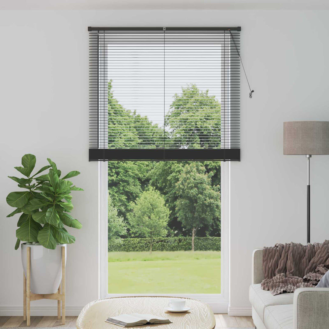 Persienner Sølvgrå 213 x 120 cm 25 mm PVC