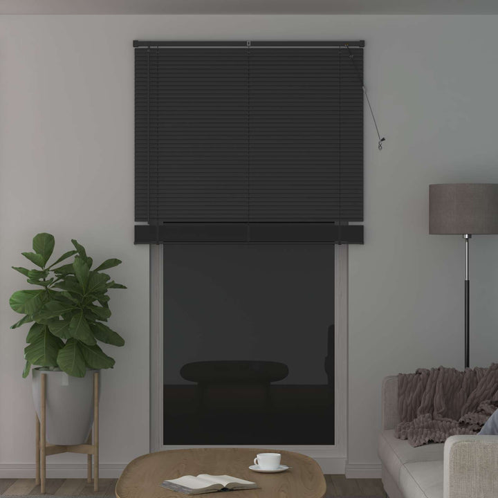 Persienner Sølvgrå 213 x 120 cm 25 mm PVC