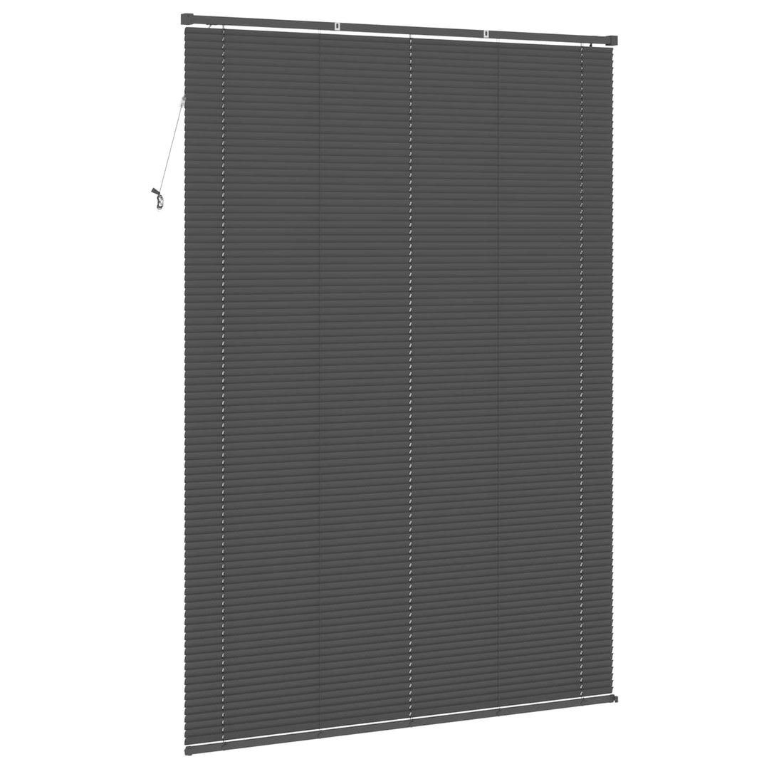 Persienner Sølvgrå 213 x 130 cm 25 mm PVC