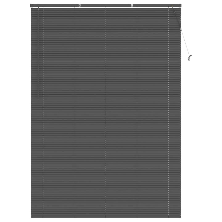 Persienner Sølvgrå 213 x 130 cm 25 mm PVC