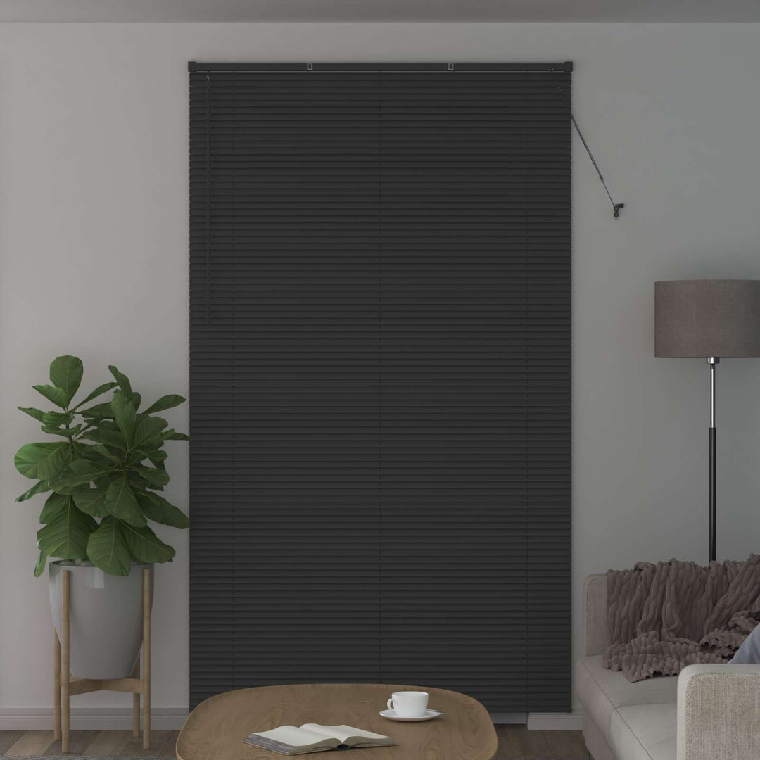 Persienner Sølvgrå 213 x 160 cm 25 mm PVC