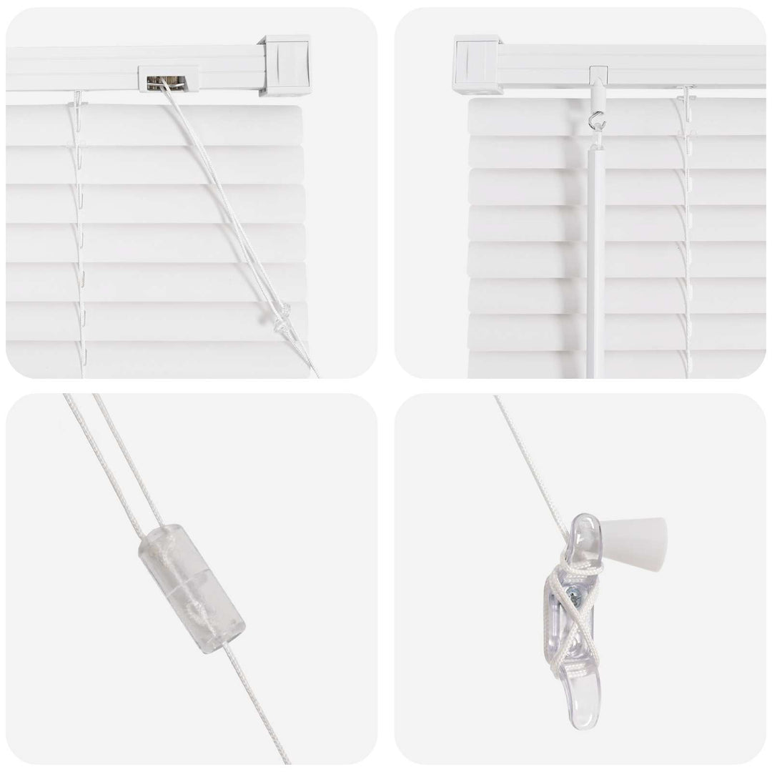 Persienner Hvid 150 x 40 cm 25 mm PVC