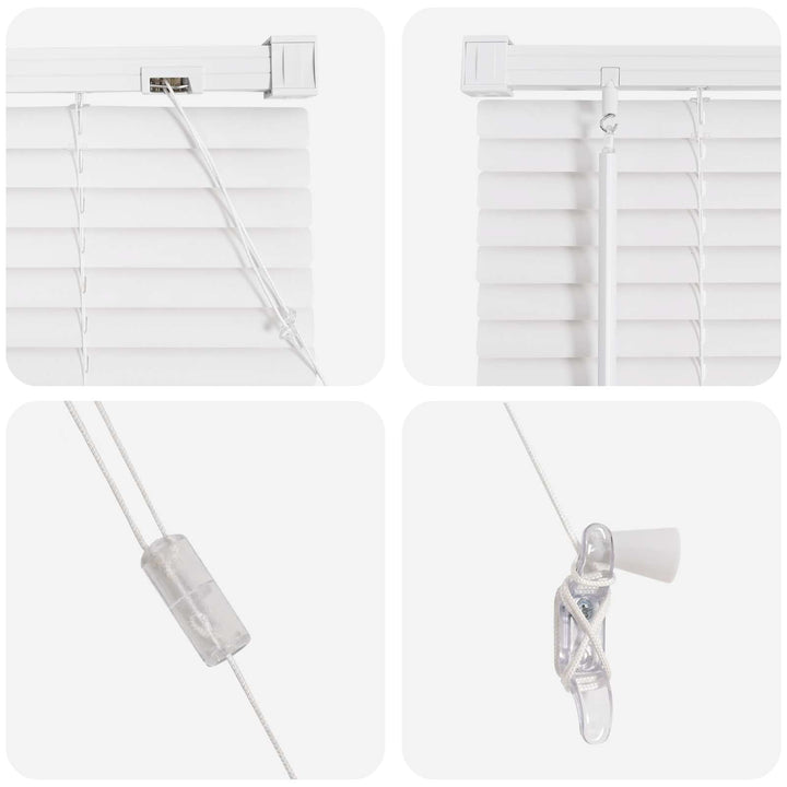 Persienner Hvid 150 x 40 cm 25 mm PVC