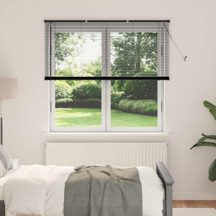 Persienner Sort 150 x 150 cm 25 mm PVC