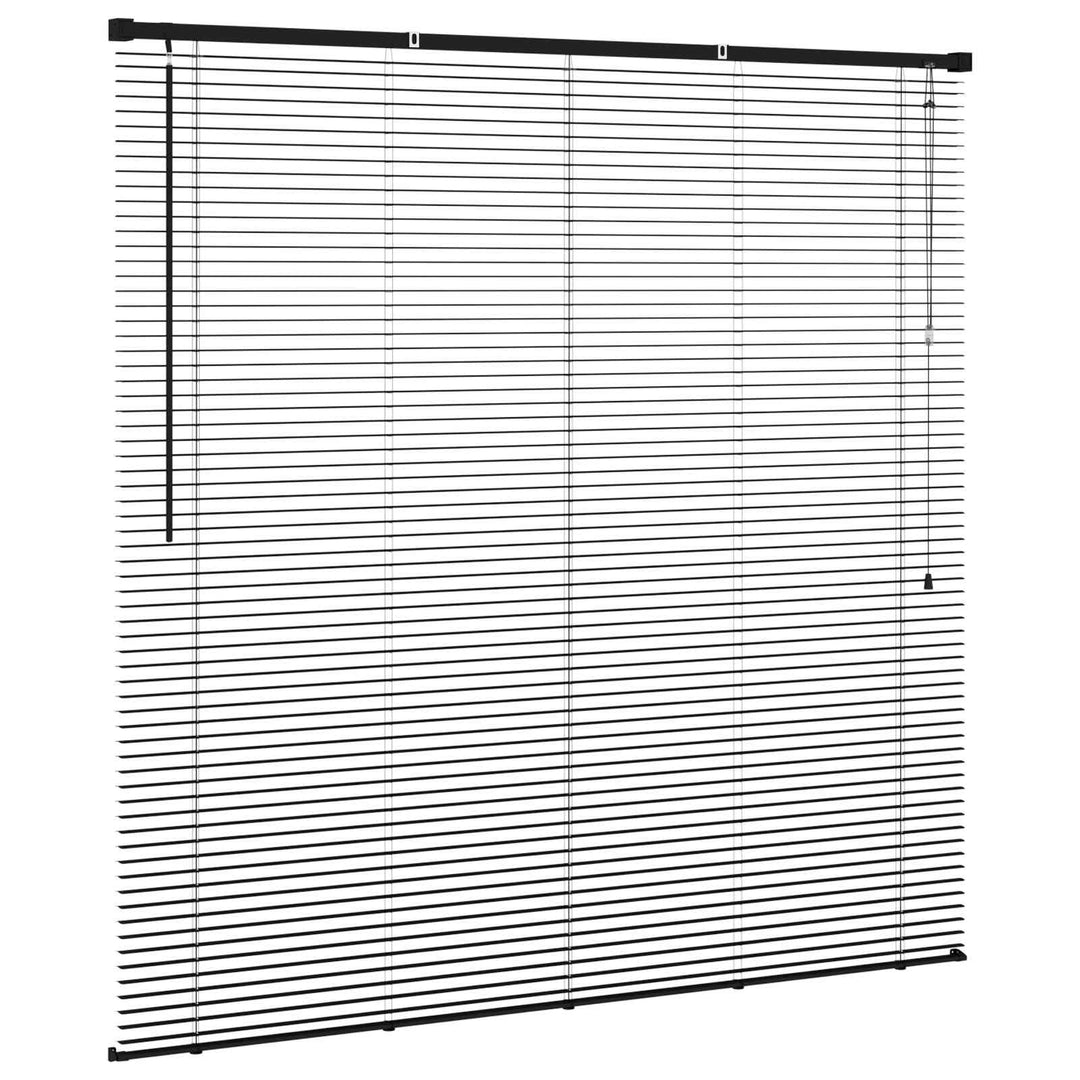 Persienner Sort 150 x 150 cm 25 mm PVC