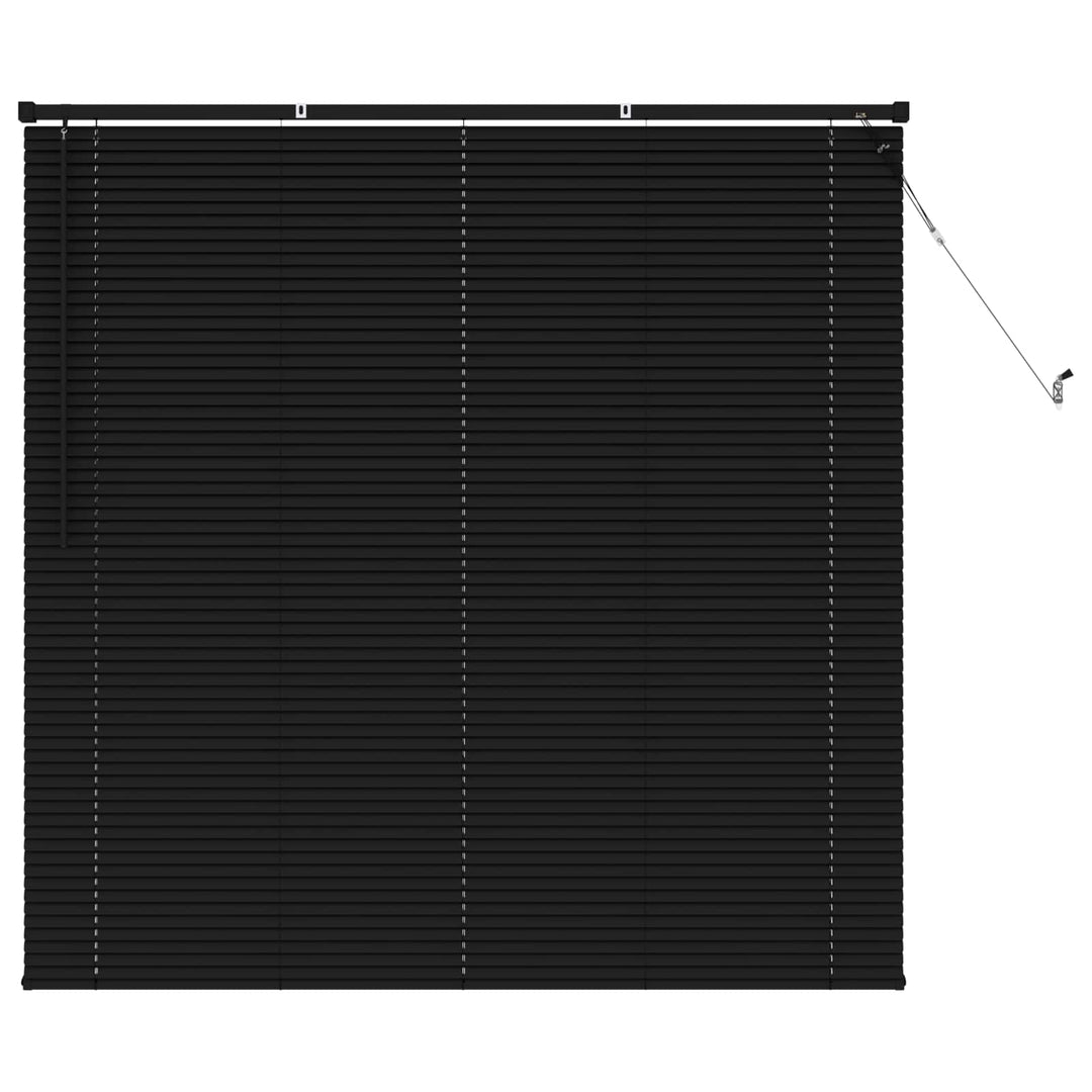 Persienner Sort 150 x 150 cm 25 mm PVC