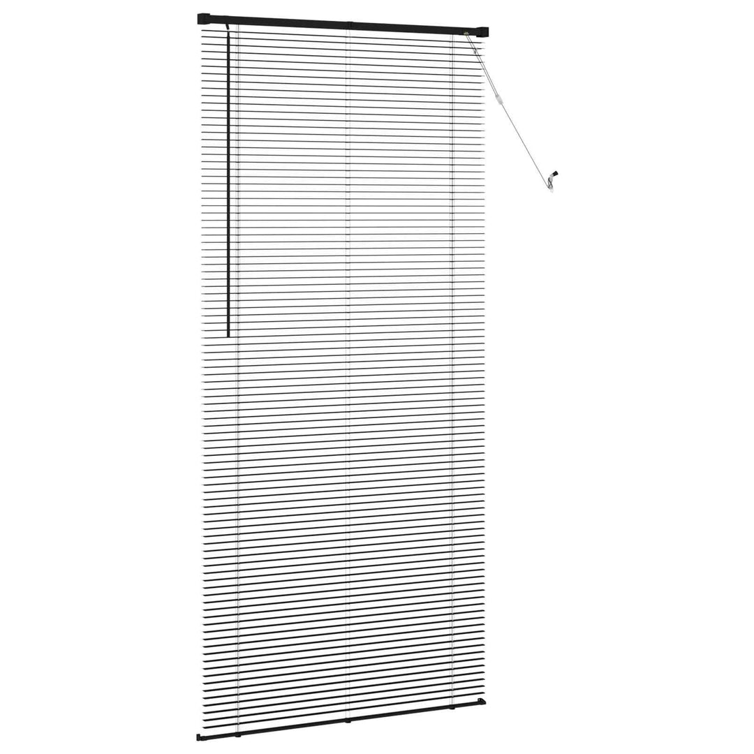 Persienner Sort 213 x 70 cm 25 mm PVC