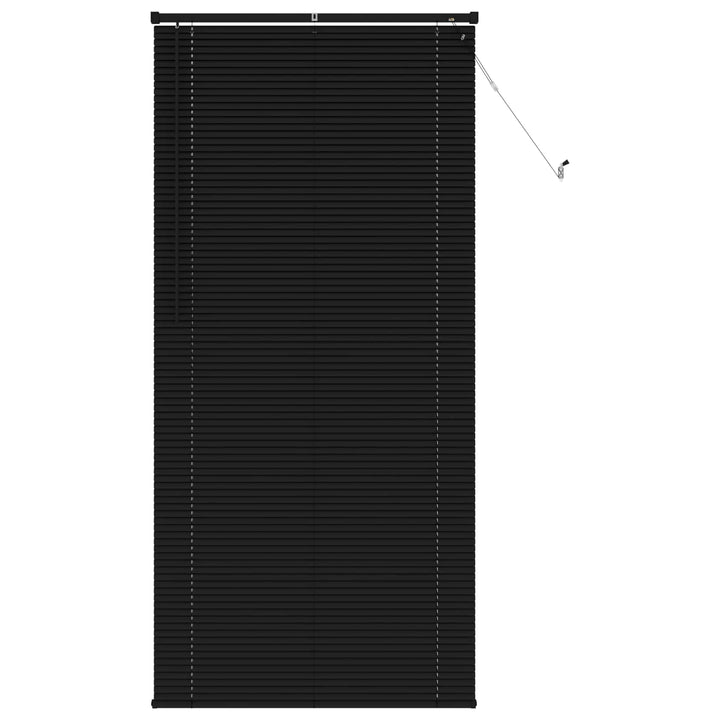 Persienner Sort 213 x 70 cm 25 mm PVC