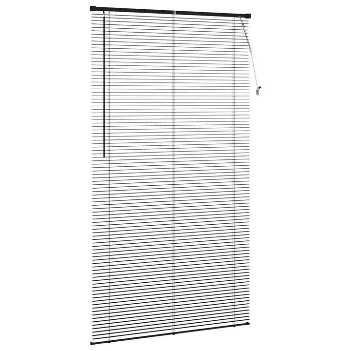 Persienner Sort 213 x 120 cm 25 mm PVC