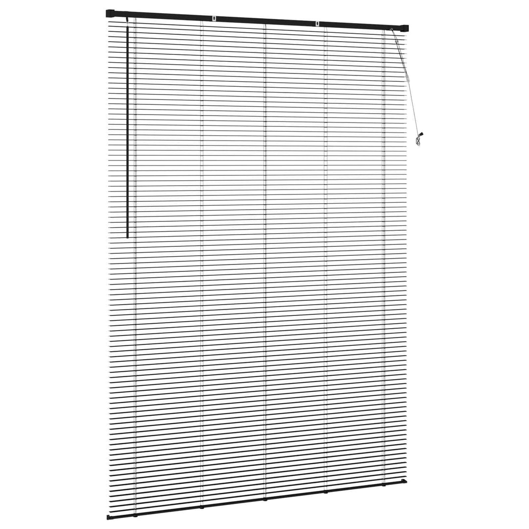 Persienner Sort 213 x 150 cm 25 mm PVC