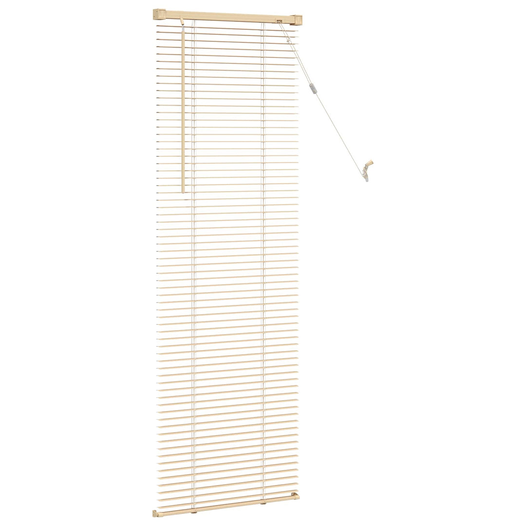 Persienner Lys Brun med Mønster 150 x 40 cm 25 mm PVC