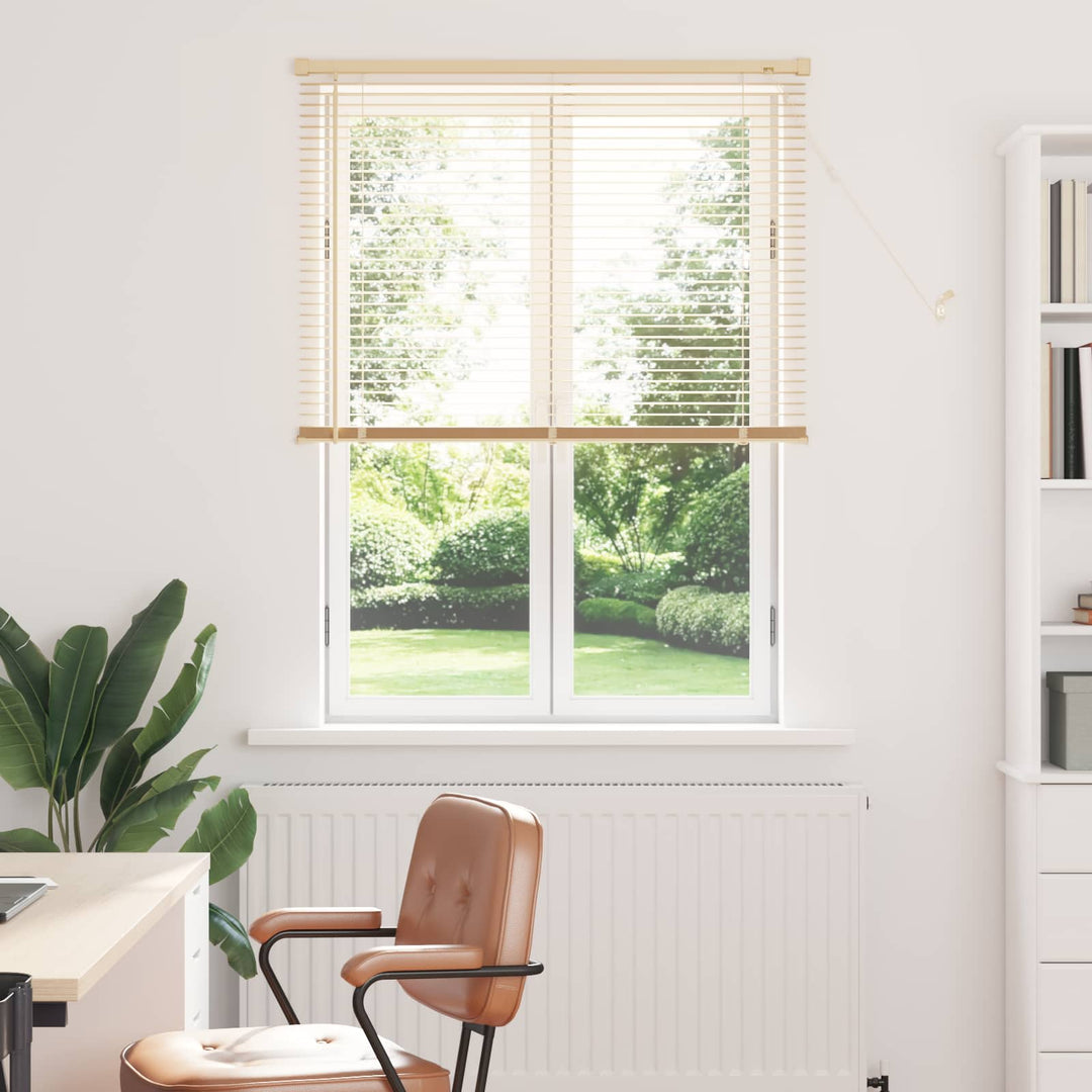 Persienner Lys Brun med Mønster 150 x 80 cm 25 mm PVC