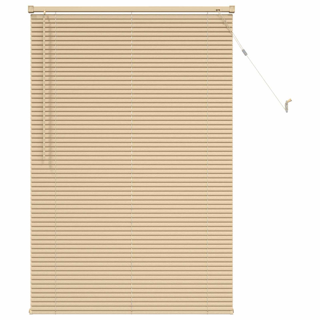 Persienner Lys Brun med Mønster 150 x 90 cm 25 mm PVC