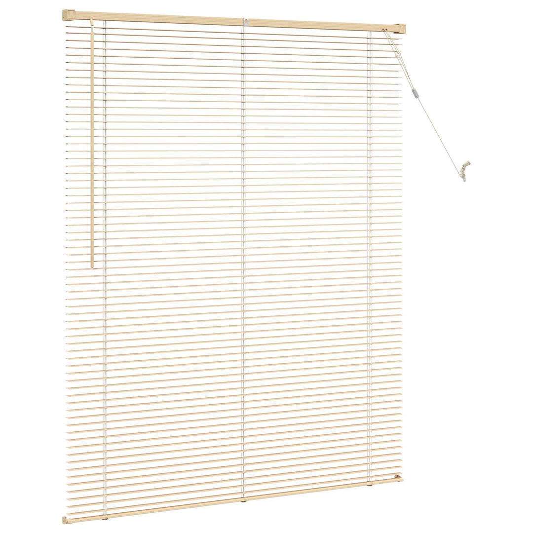 Persienner Lys Brun med Mønster 150 x 110 cm 25 mm PVC