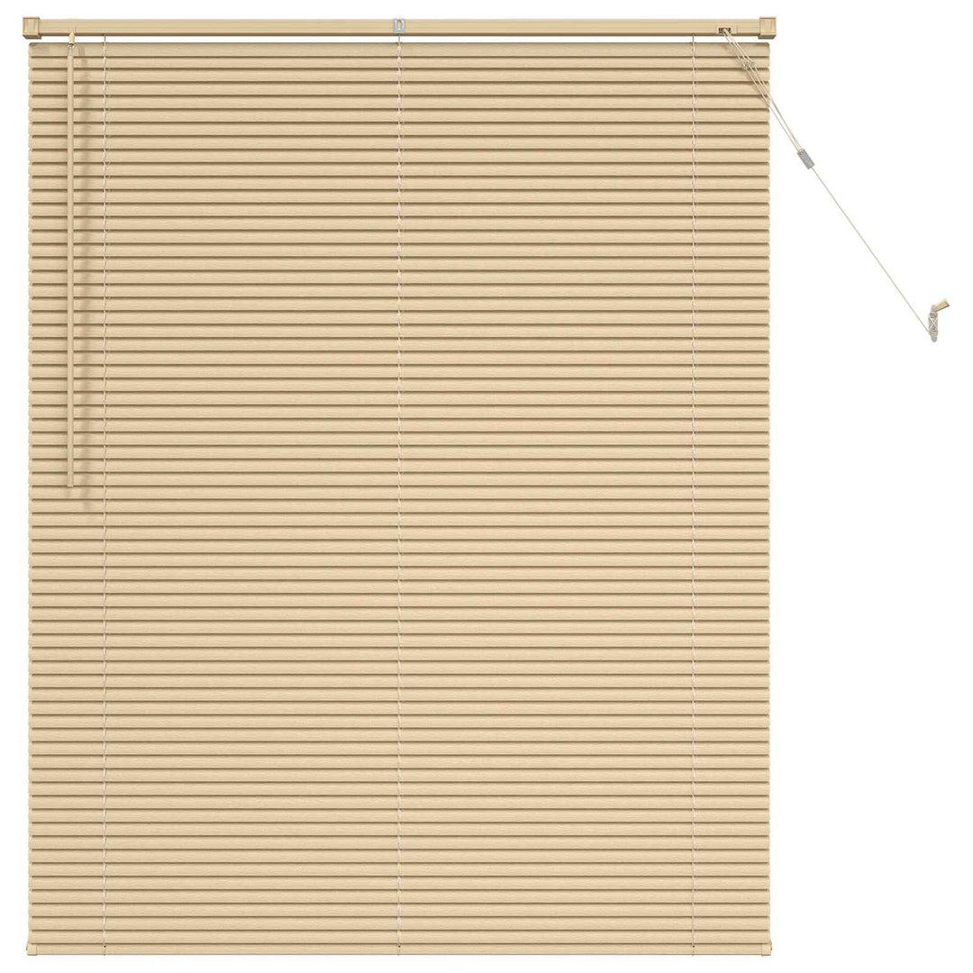 Persienner Lys Brun med Mønster 150 x 110 cm 25 mm PVC