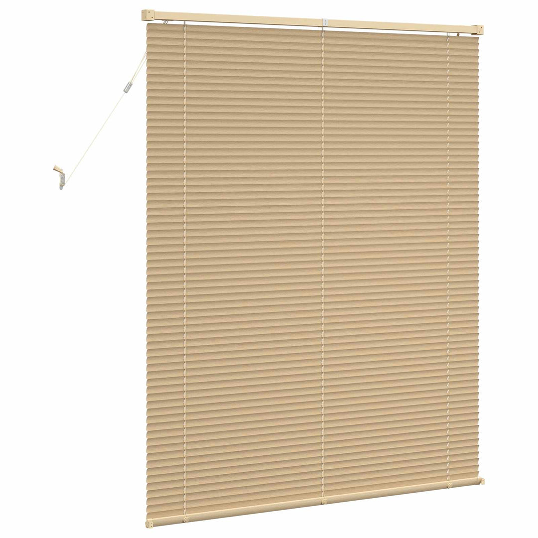Persienner Lys Brun med Mønster 150 x 120 cm 25 mm PVC