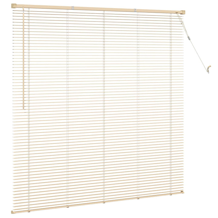 Persienner Lys Brun med Mønster 150 x 150 cm 25 mm PVC
