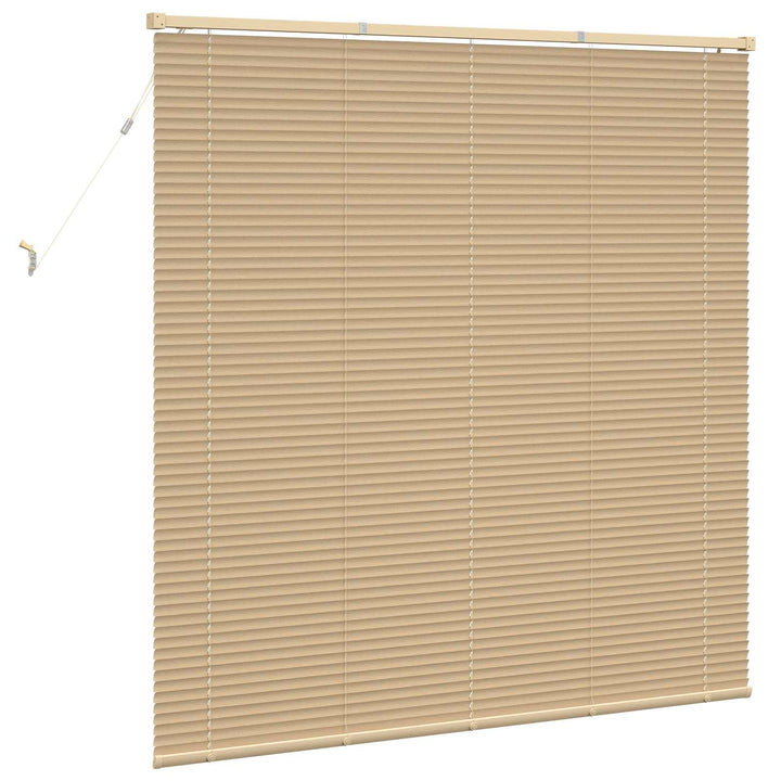 Persienner Lys Brun med Mønster 150 x 150 cm 25 mm PVC