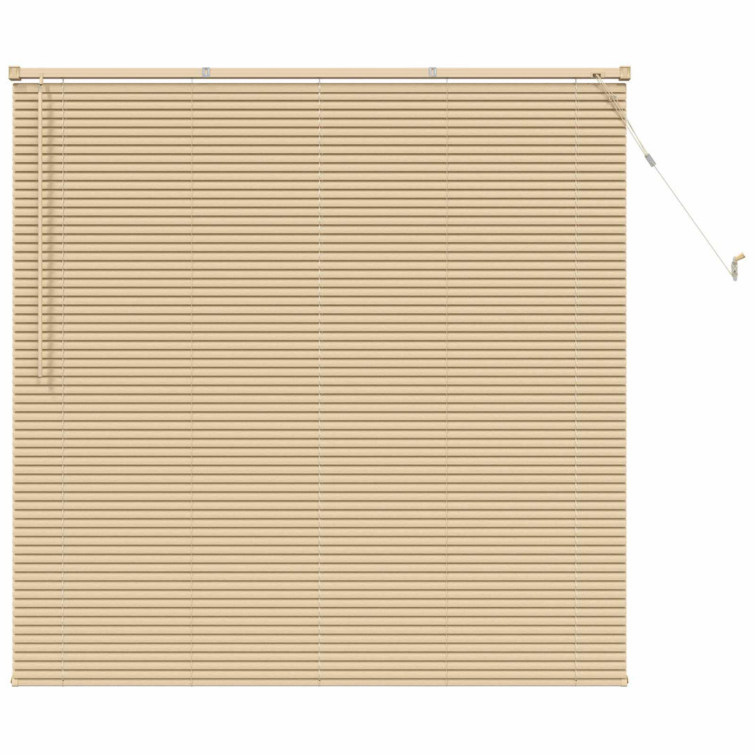 Persienner Lys Brun med Mønster 150 x 150 cm 25 mm PVC