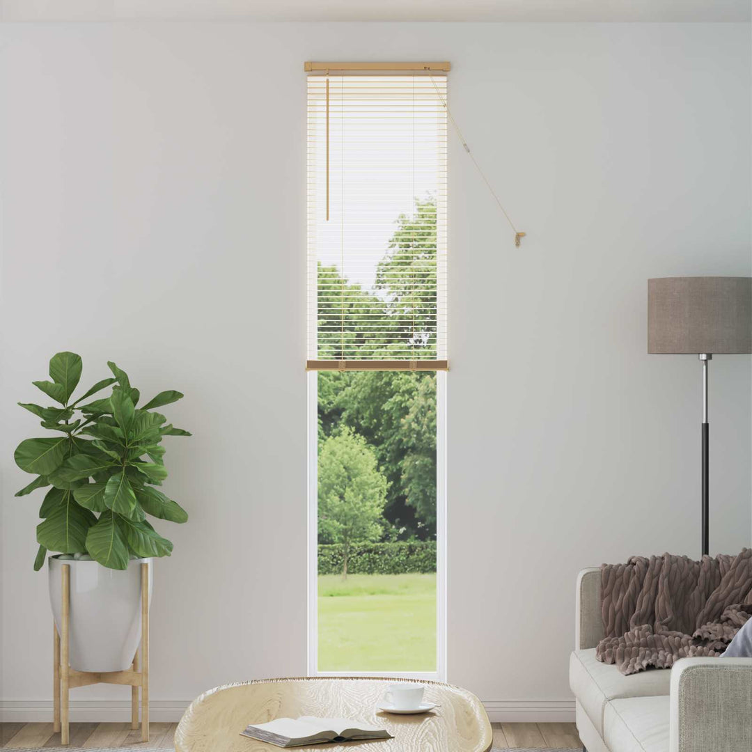 Persienner Lys Brun med Mønster 213 x 50 cm 25 mm PVC