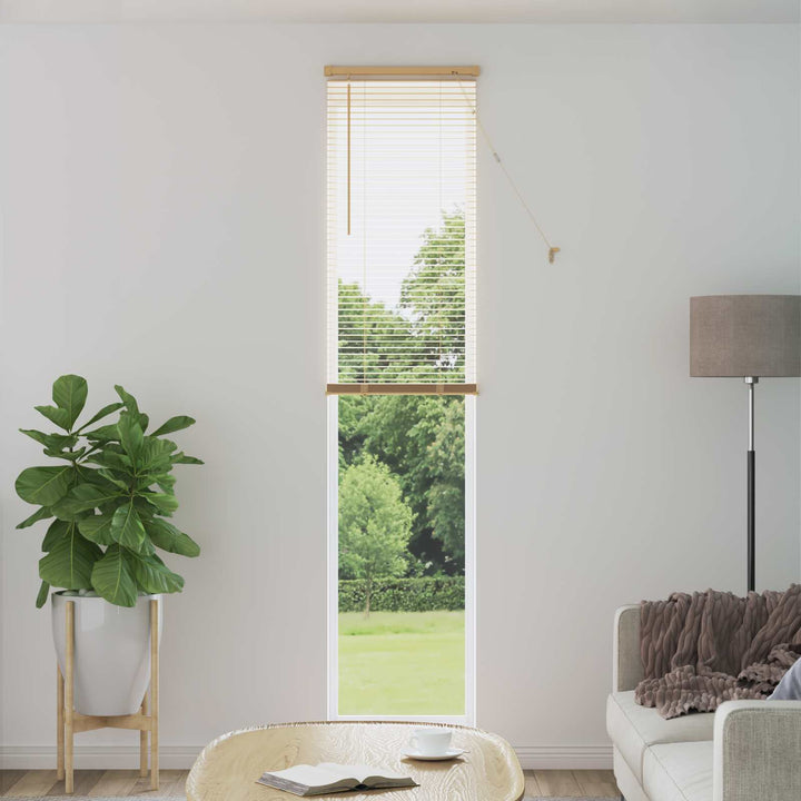 Persienner Lys Brun med Mønster 213 x 50 cm 25 mm PVC