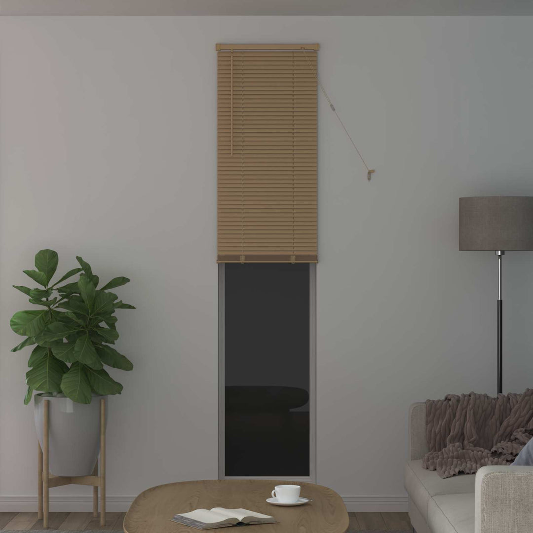 Persienner Lys Brun med Mønster 213 x 50 cm 25 mm PVC