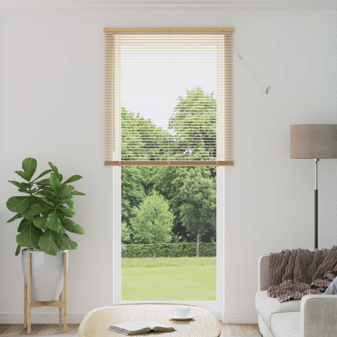 Persienner Lys Brun med Mønster 213 x 80 cm 25 mm PVC