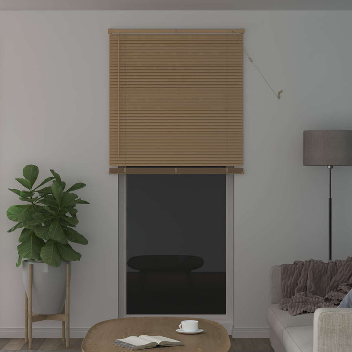 Persienner Lys Brun med Mønster 213 x 80 cm 25 mm PVC