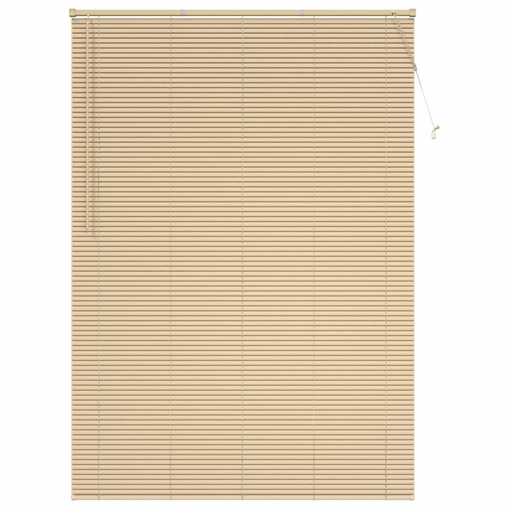 Persienner Lys Brun med Mønster 213 x 140 cm 25 mm PVC