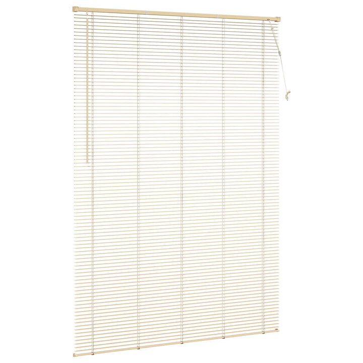 Persienner Lys Brun med Mønster 213 x 160 cm 25 mm PVC